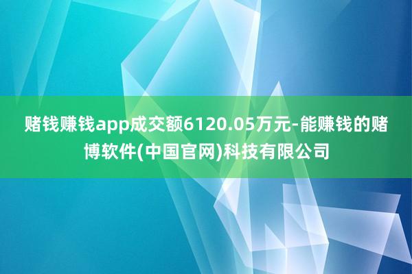 赌钱赚钱app成交额6120.05万元-能赚钱的赌博软件(中国官网)科技有限公司