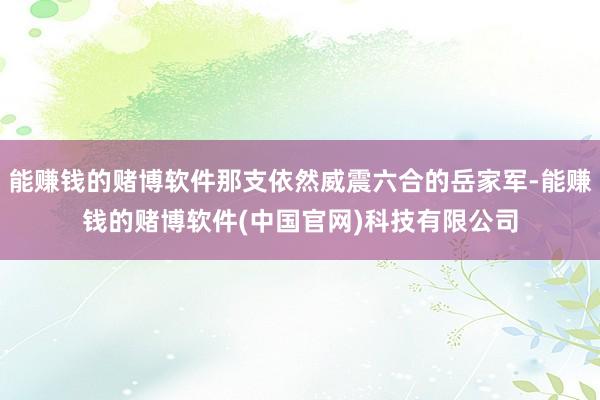 能赚钱的赌博软件那支依然威震六合的岳家军-能赚钱的赌博软件(中国官网)科技有限公司