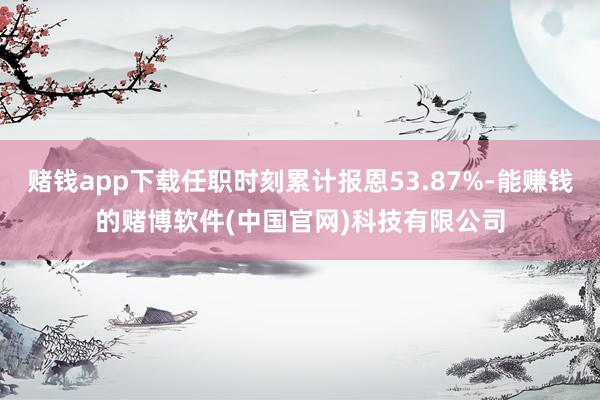 赌钱app下载任职时刻累计报恩53.87%-能赚钱的赌博软件(中国官网)科技有限公司