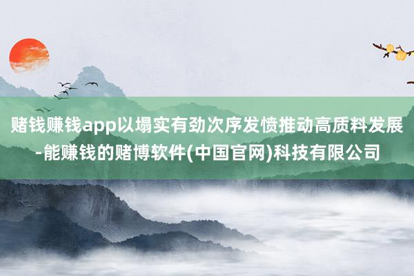 赌钱赚钱app以塌实有劲次序发愤推动高质料发展-能赚钱的赌博软件(中国官网)科技有限公司