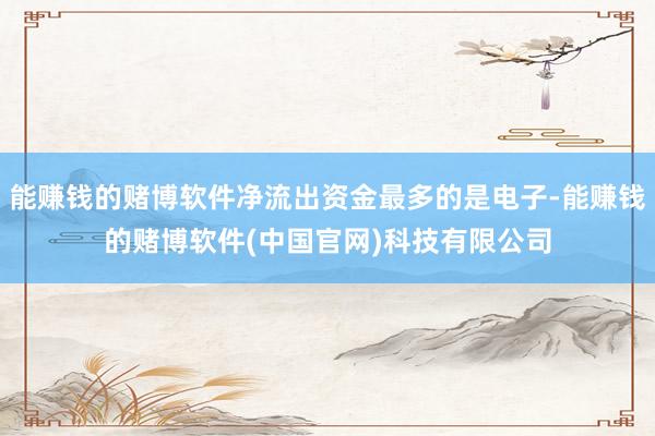 能赚钱的赌博软件净流出资金最多的是电子-能赚钱的赌博软件(中国官网)科技有限公司