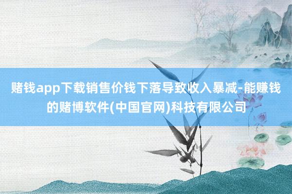 赌钱app下载销售价钱下落导致收入暴减-能赚钱的赌博软件(中国官网)科技有限公司