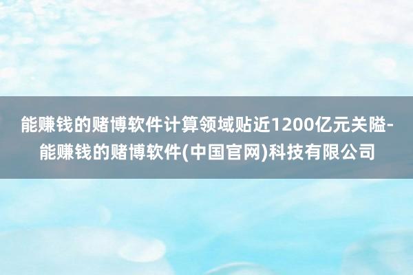 能赚钱的赌博软件计算领域贴近1200亿元关隘-能赚钱的赌博软件(中国官网)科技有限公司