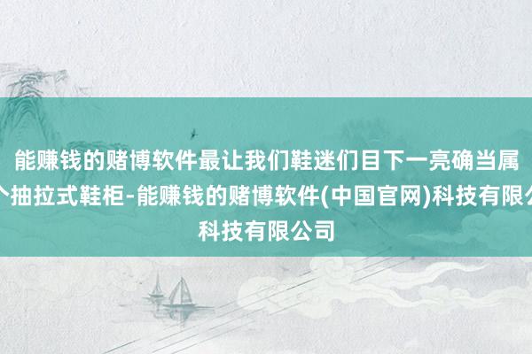 能赚钱的赌博软件最让我们鞋迷们目下一亮确当属这个抽拉式鞋柜-能赚钱的赌博软件(中国官网)科技有限公司