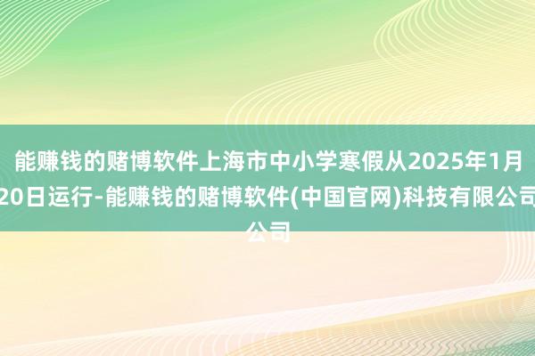 能赚钱的赌博软件上海市中小学寒假从2025年1月20日运行-能赚钱的赌博软件(中国官网)科技有限公司