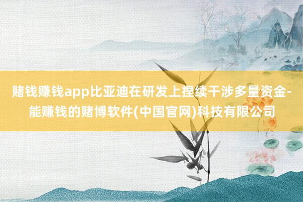 赌钱赚钱app比亚迪在研发上捏续干涉多量资金-能赚钱的赌博软件(中国官网)科技有限公司