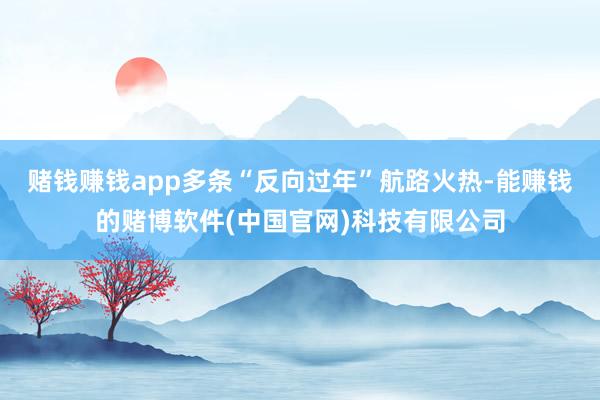 赌钱赚钱app多条“反向过年”航路火热-能赚钱的赌博软件(中国官网)科技有限公司